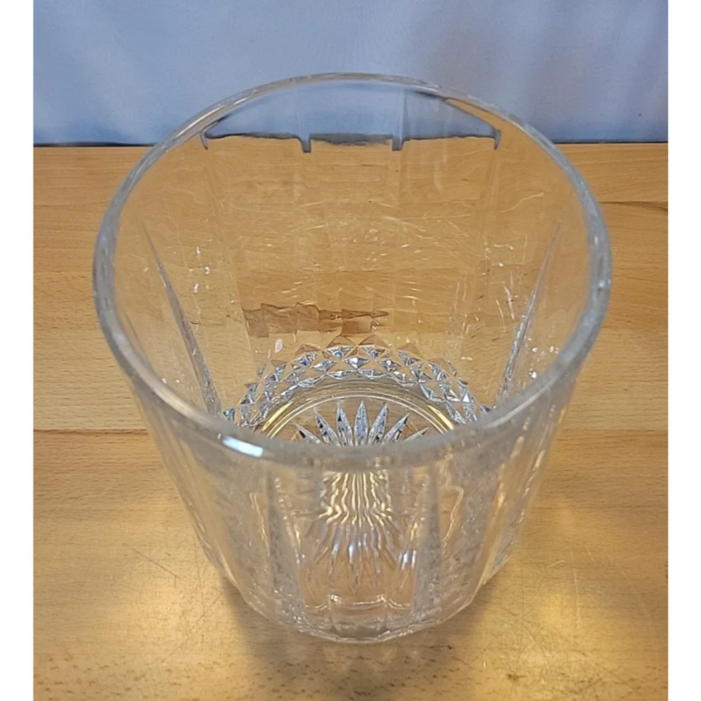 Vintage Ice Bucket By St George 24% Fine Lead Crystal W/ Lid Excellent